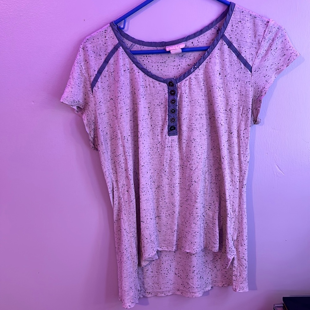 Black and white spotted shirt